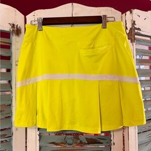 Nike Golf Dri-Fit Yellow Athletic Skort Size M